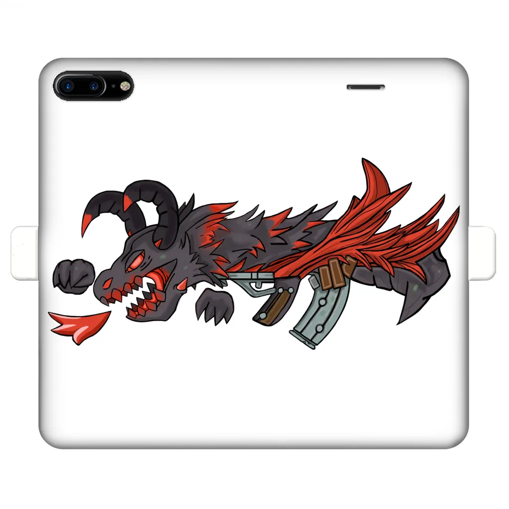 Red Dragon Gun Fully Printed Wallet Cases