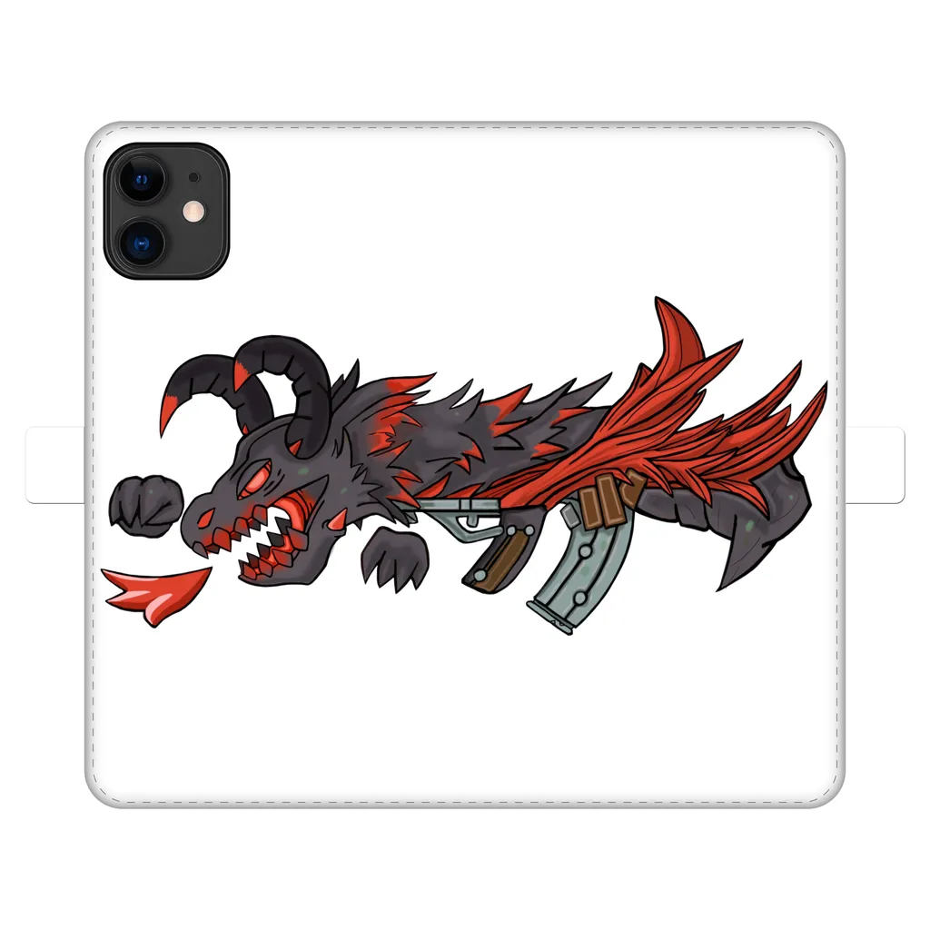 Red Dragon Gun Fully Printed Wallet Cases