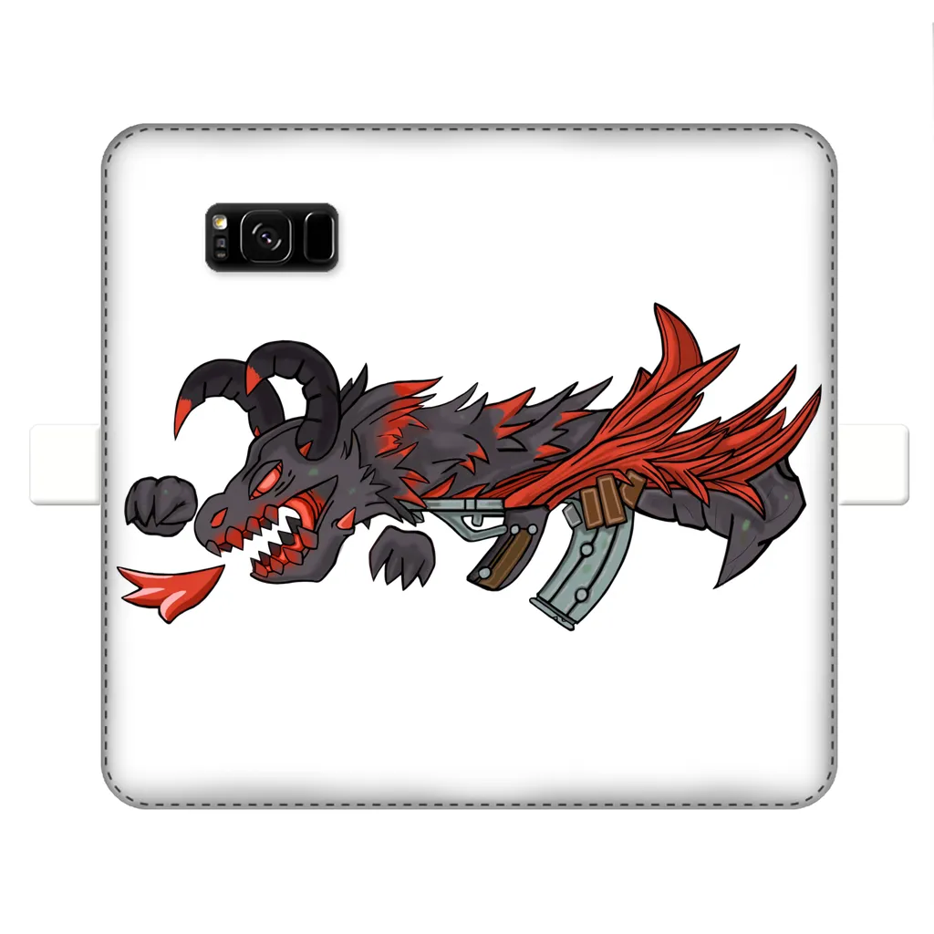 Red Dragon Gun Fully Printed Wallet Cases