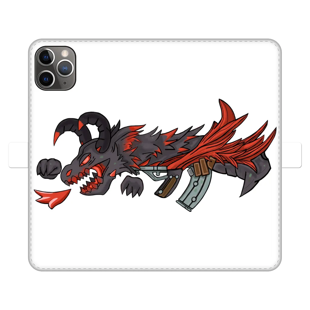 Red Dragon Gun Fully Printed Wallet Cases