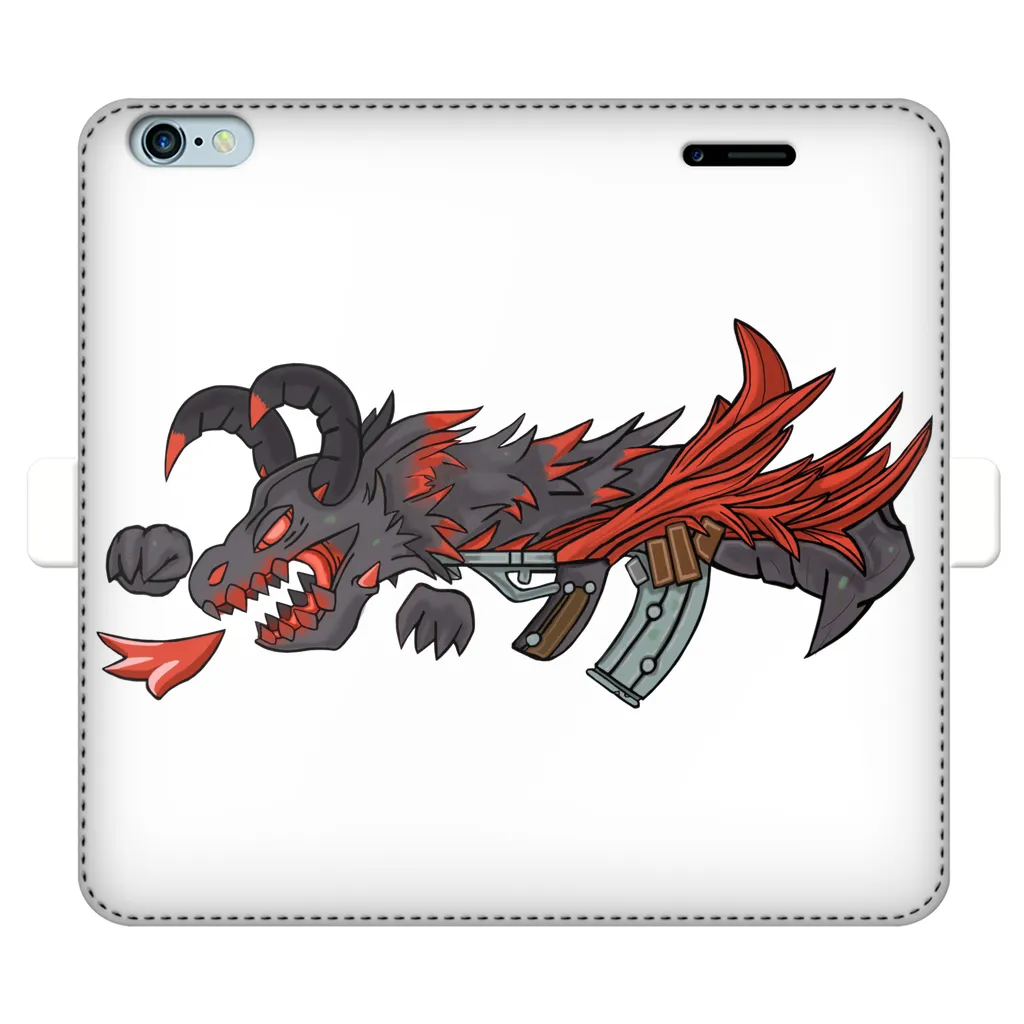 Red Dragon Gun Fully Printed Wallet Cases