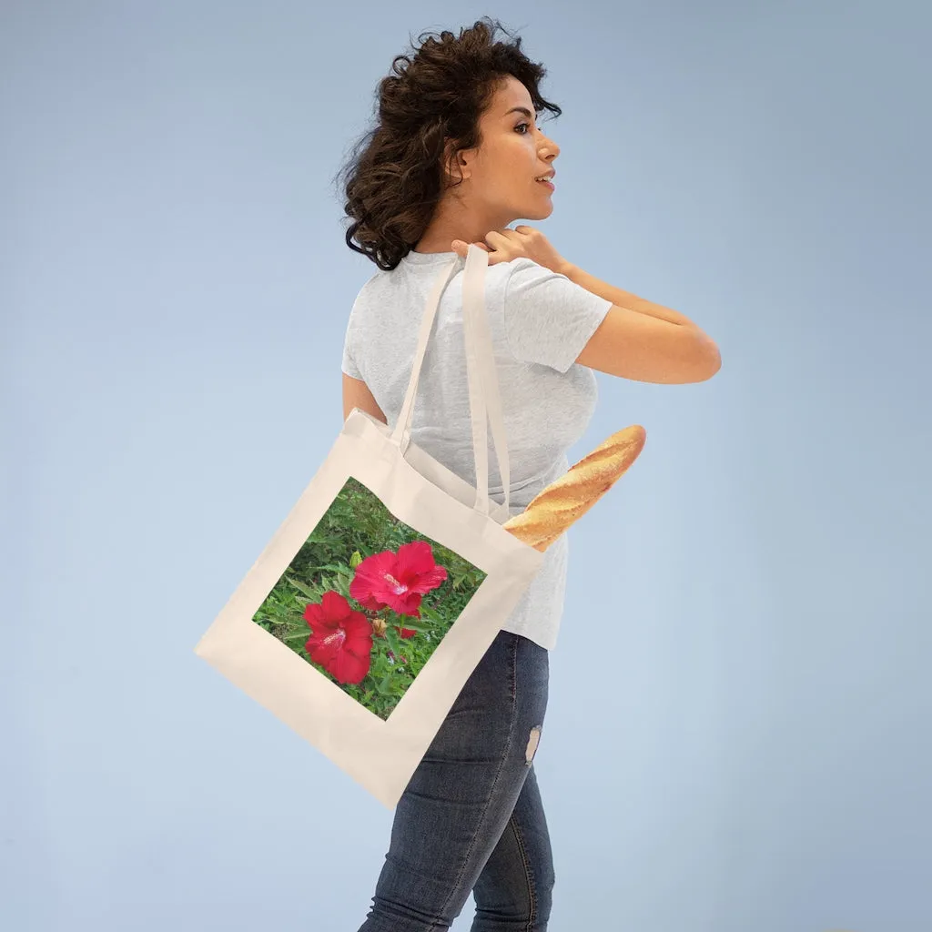 Red Flowers Tote Bag