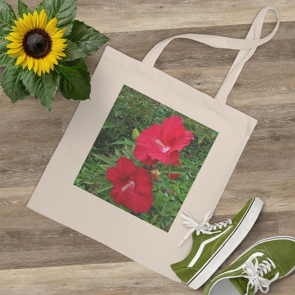 Red Flowers Tote Bag