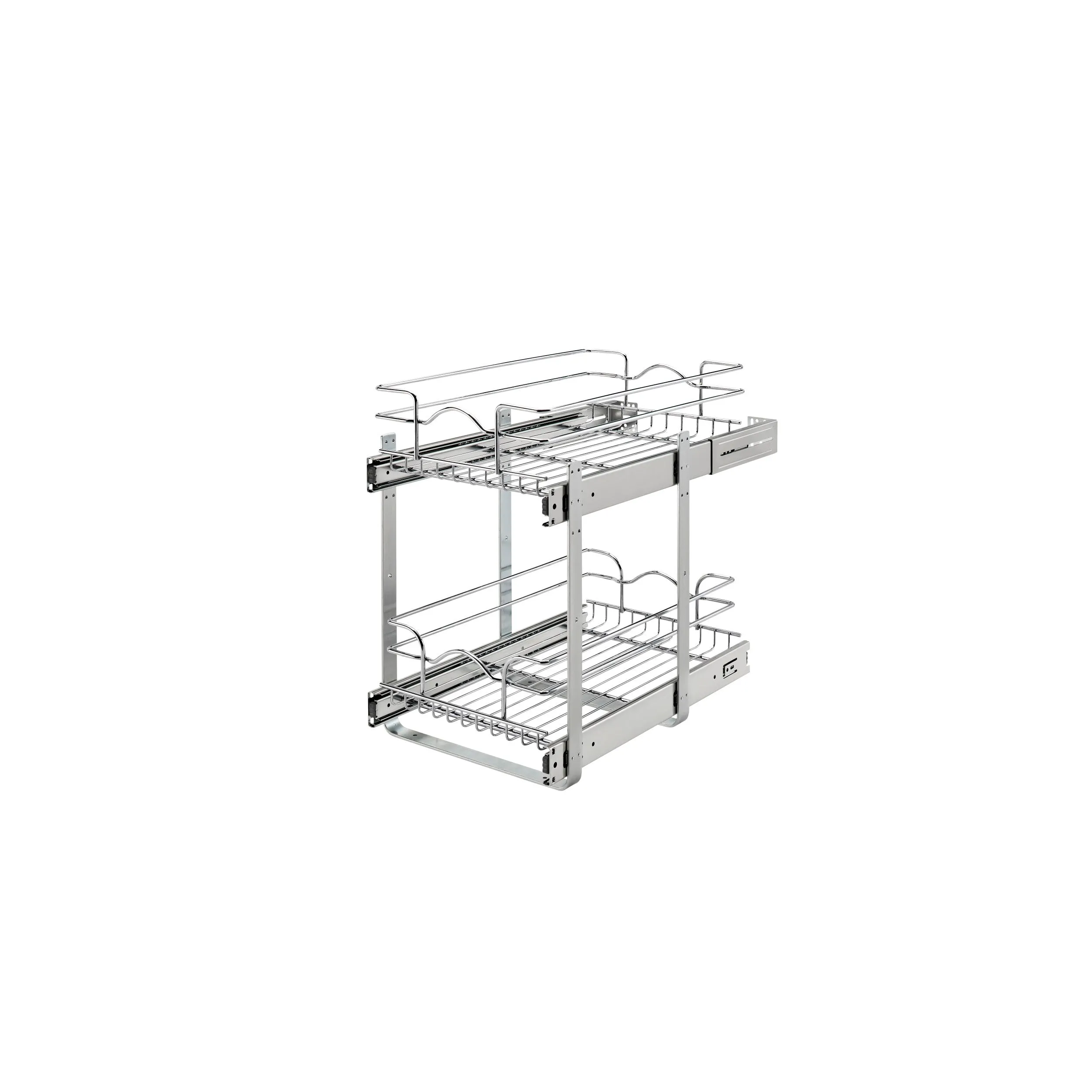 Rev-A-Shelf / 5WB2-1218CR-1 / Two-Tier Bottom Mount Pullout Steel Wire Organizer