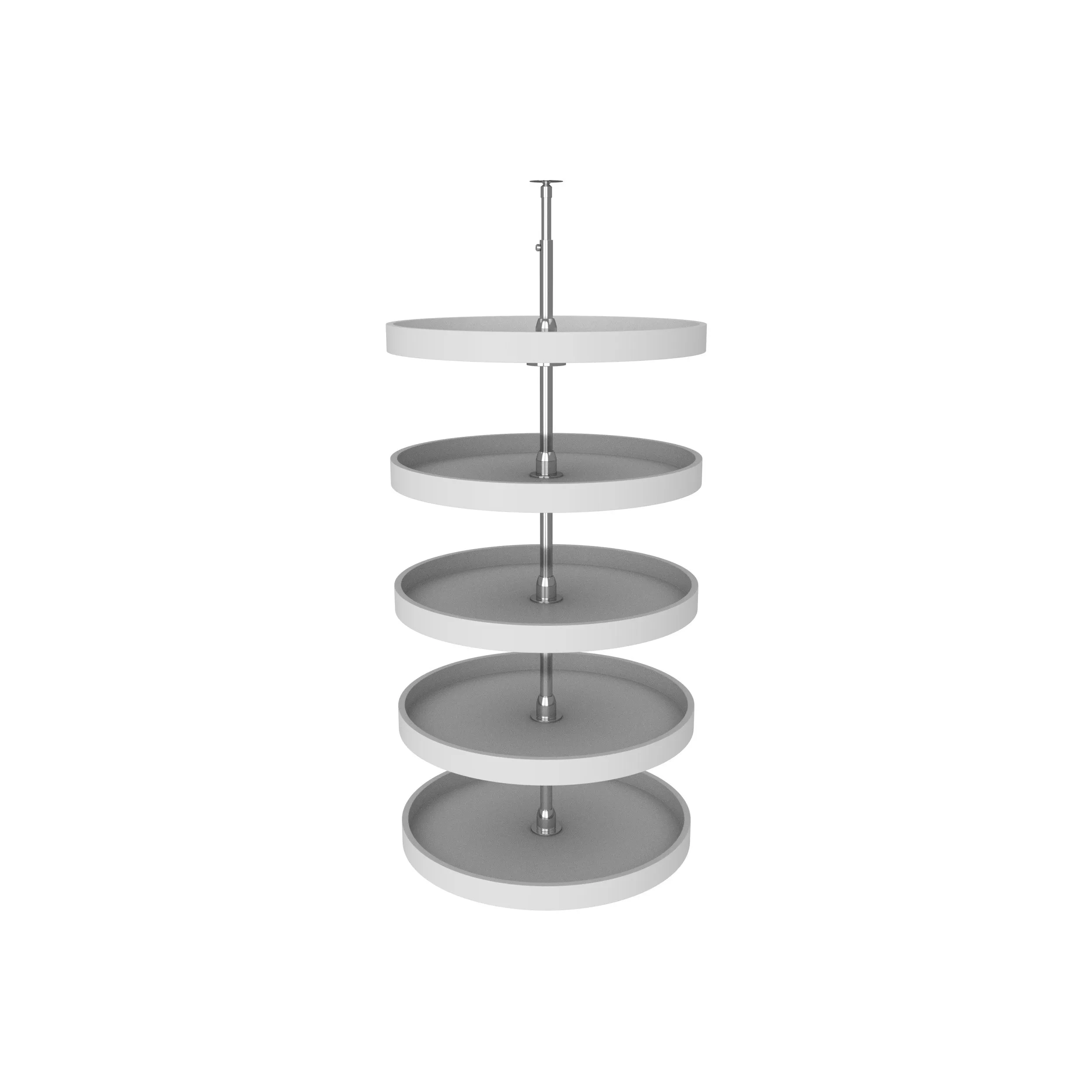 Rev-A-Shelf / 6065-24-11-52 / Polymer Full-Circle 5-Shelf Lazy Susans for Tall Pantry Cabinets