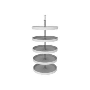 Rev-A-Shelf / 6065-24-11-52 / Polymer Full-Circle 5-Shelf Lazy Susans for Tall Pantry Cabinets