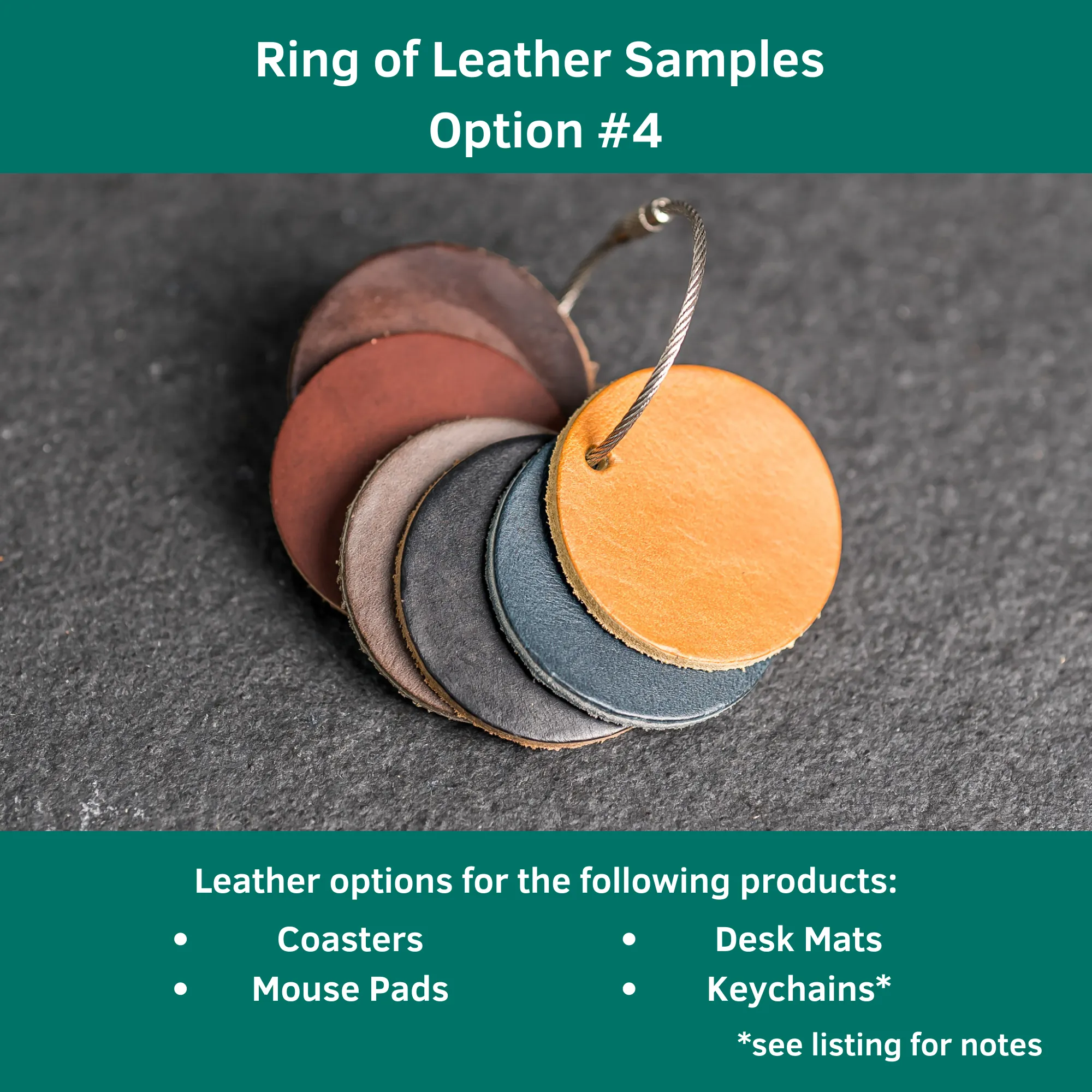 Ring of Leather Samples