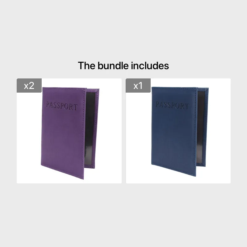 Secure Your Passport and Cards in Style with this Solid Color Wallet Card Holder