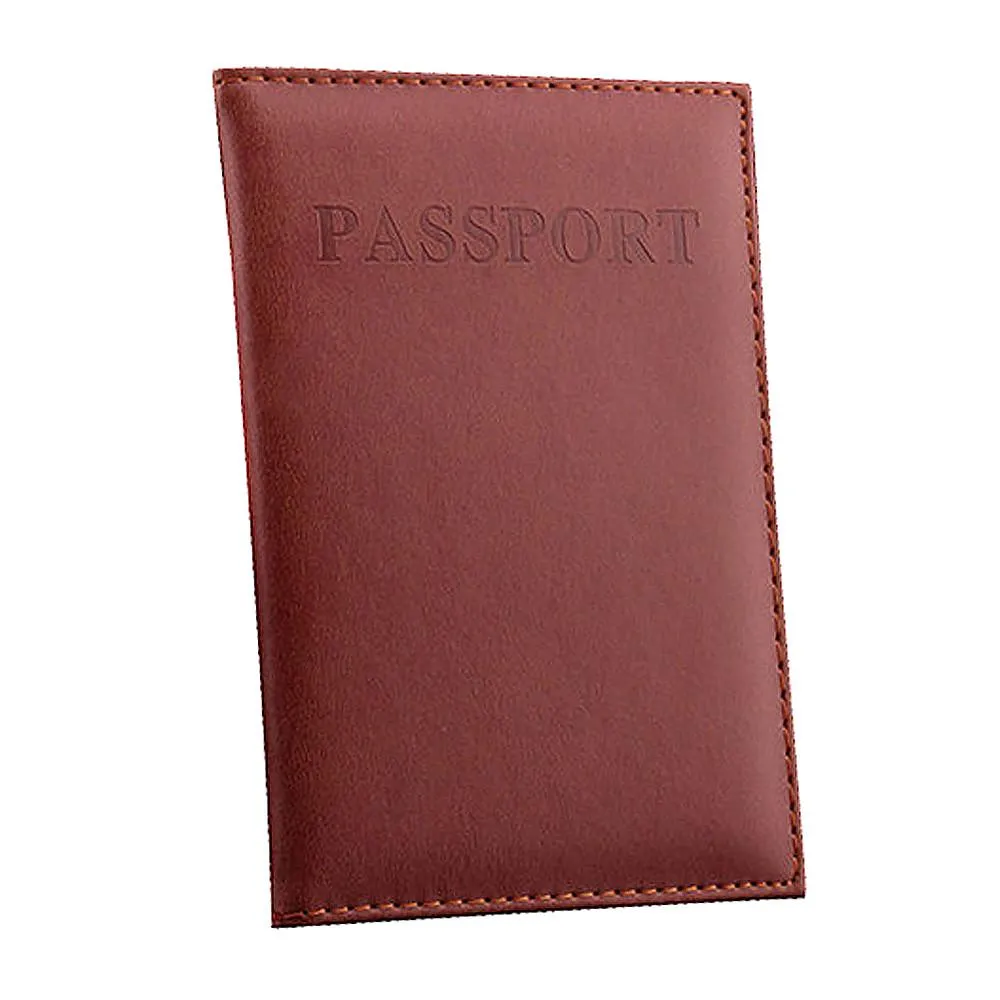 Secure Your Passport and Cards in Style with this Solid Color Wallet Card Holder