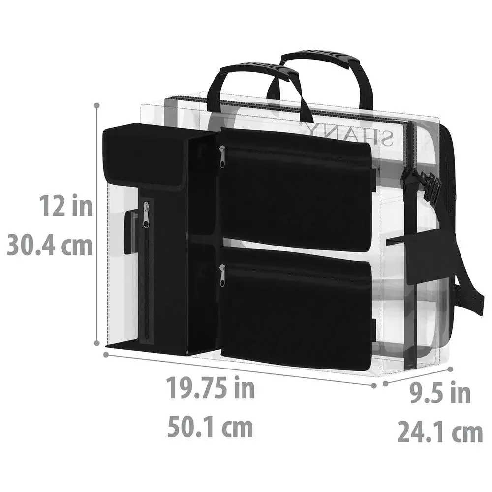 SHANY Travel Make-Up Artist Bag with Removable Compartments, 20" x 12" x 9.5"