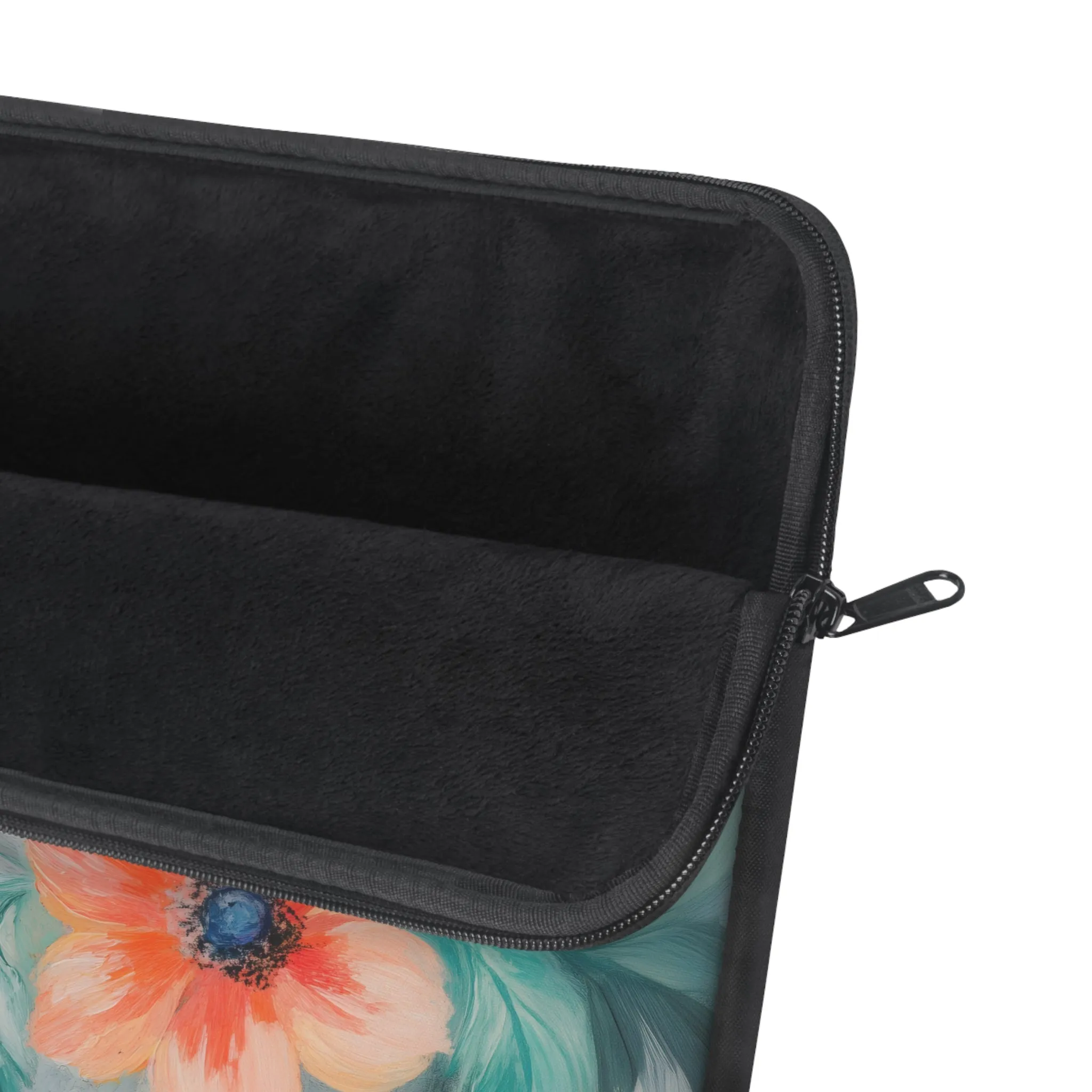 Soft Floral Print Laptop Sleeve