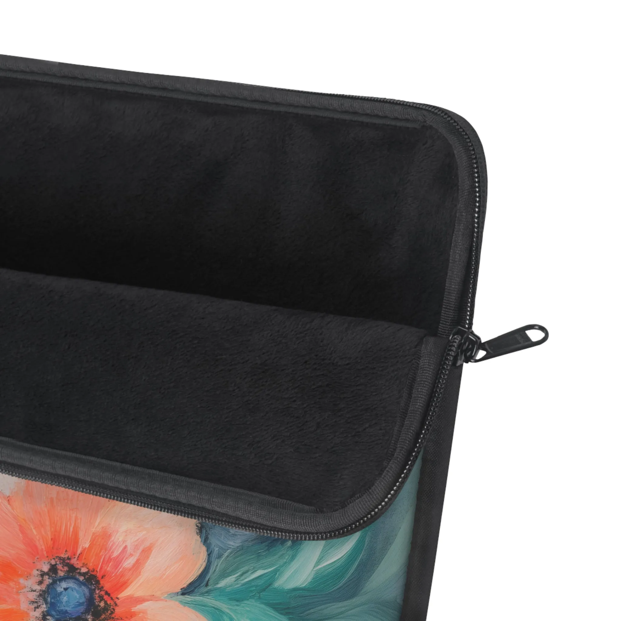 Soft Floral Print Laptop Sleeve