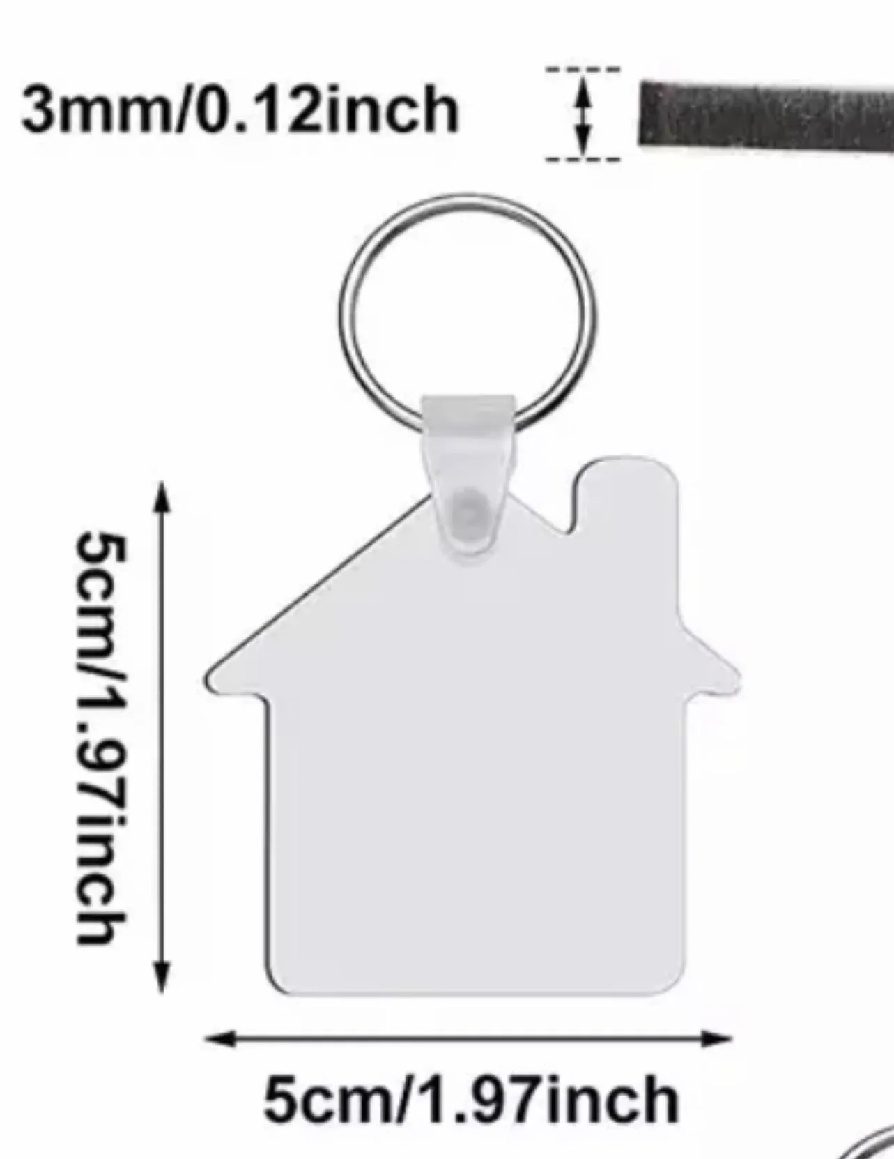 SUBLIMATION MDF KEYCHAINS