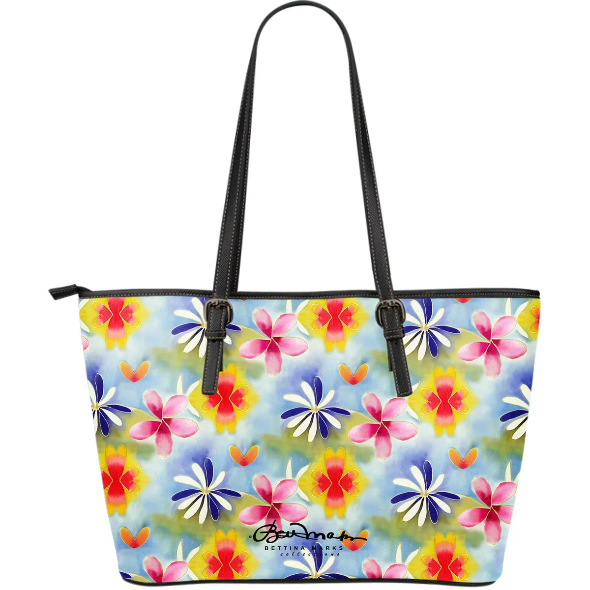 Sunrise Floral Large Tote Bag