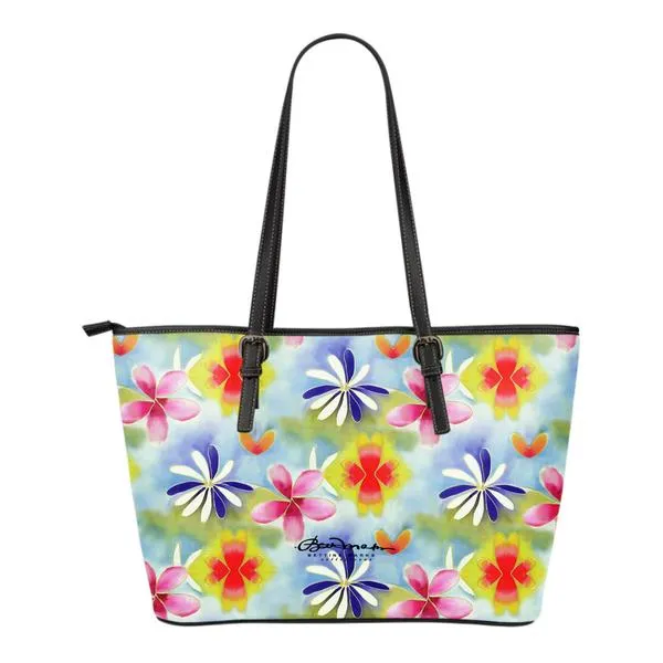 Sunrise Floral Large Tote Bag