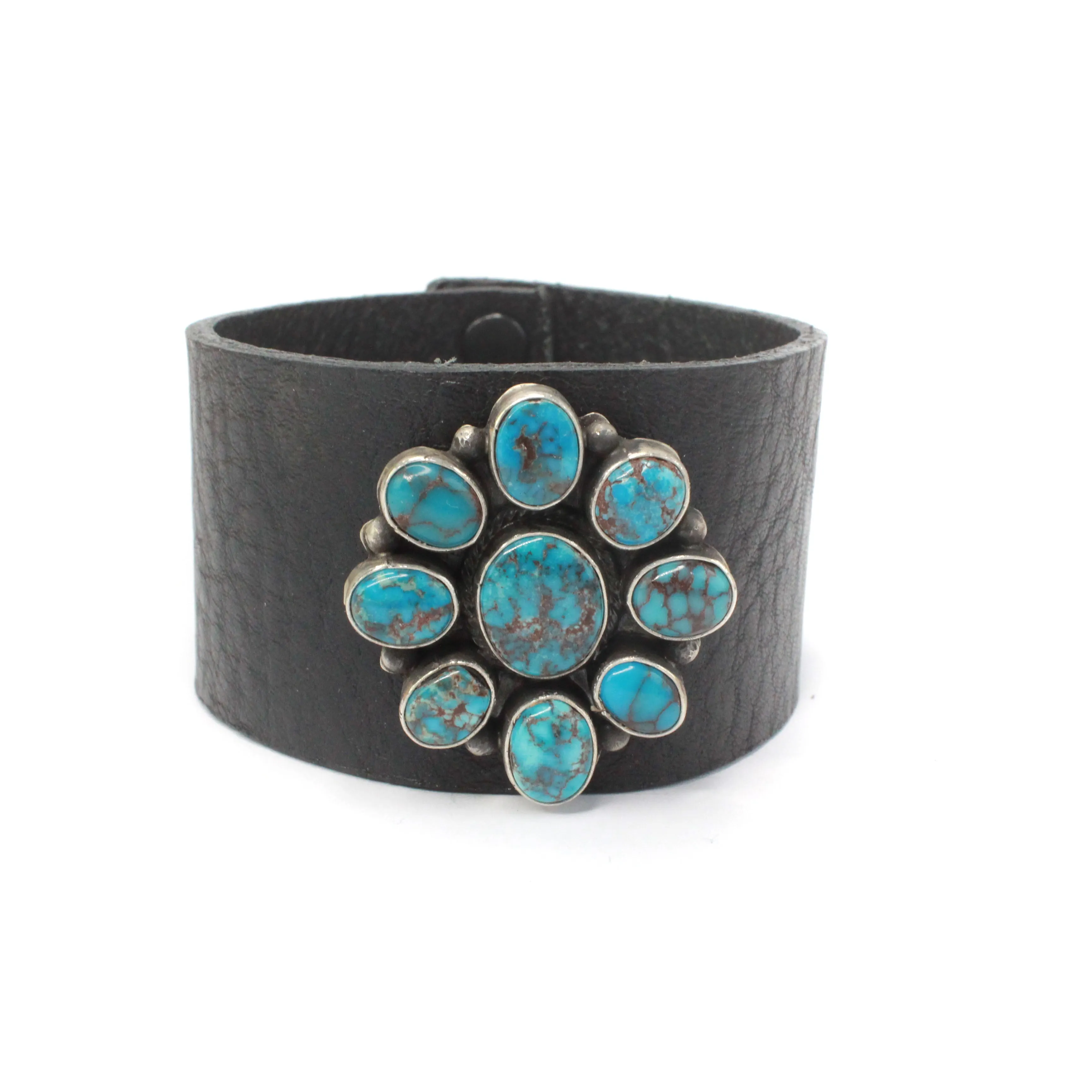 The Kenna Black Leather Cuff