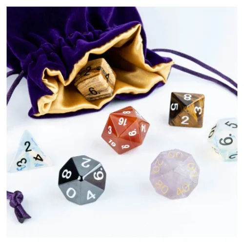 Velvet Dice Bag With Satin Liner: Logo - FanRoll™