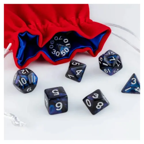 Velvet Dice Bag With Satin Liner: Logo - FanRoll™