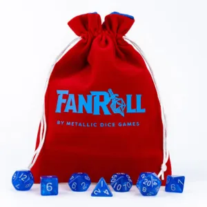 Velvet Dice Bag With Satin Liner: Logo - FanRoll™