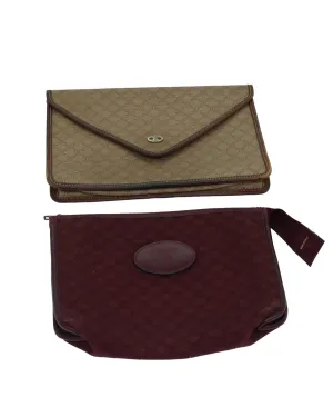 Vintage Macadam Canvas Clutch Bag Set