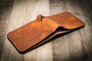 Western Bifold Wallet -  Chestnut Brown