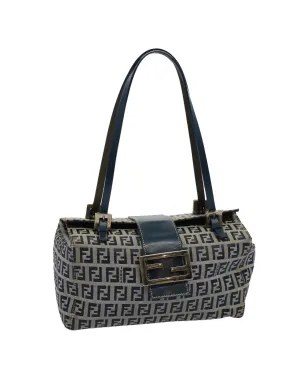 Zucchino Canvas Hand Bag in Navy by Fendi