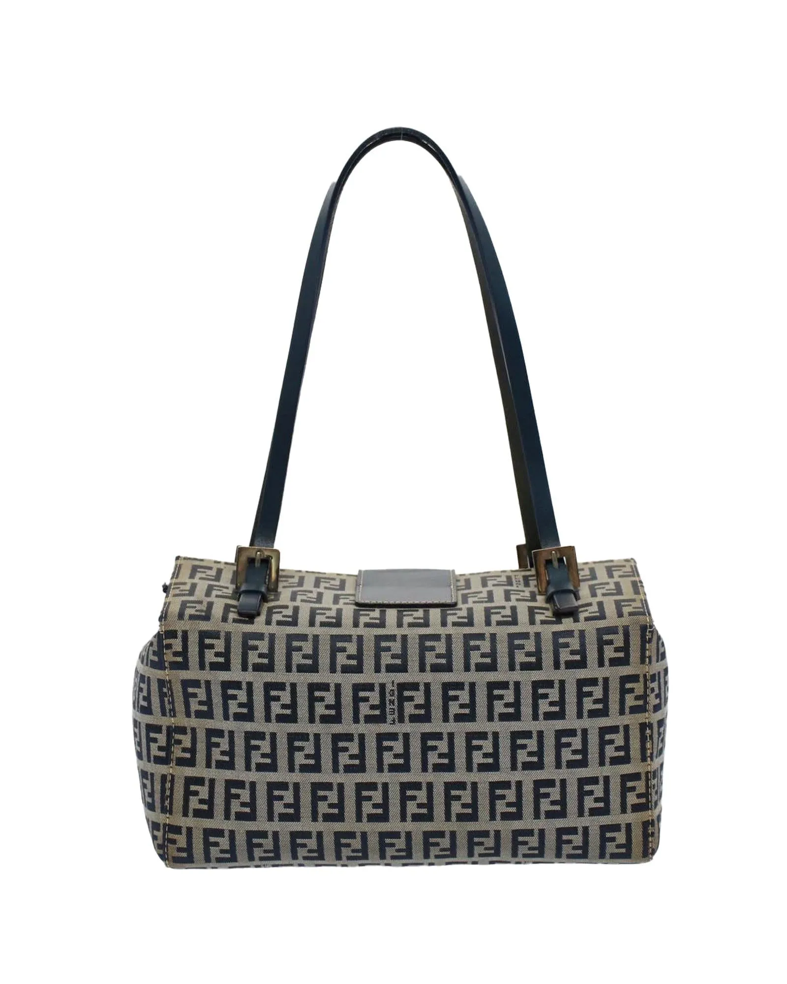 Zucchino Canvas Hand Bag in Navy by Fendi